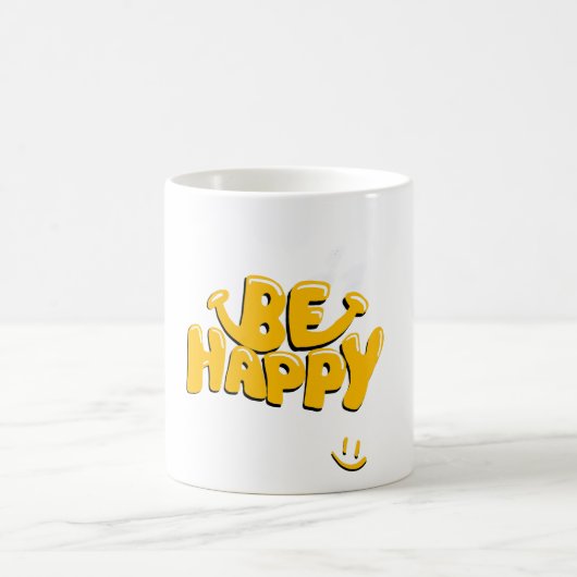 Seien Sie glücklich Kaffeetasse (Mittel)