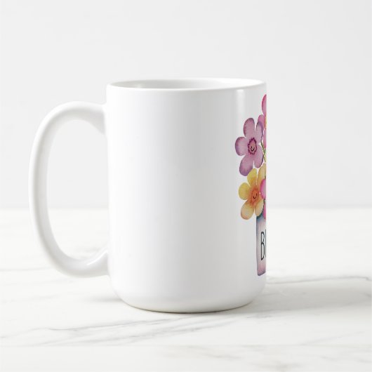 Seien Sie glücklich Kaffeetasse (Links)