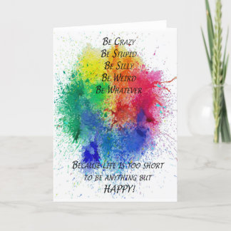 Seien Sie glücklich Karte