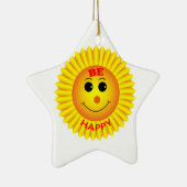 Seien Sie glücklich Keramikornament (Rechts)