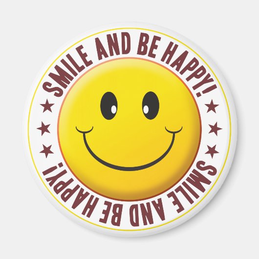 Seien Sie glücklich Magnet (Vorne)