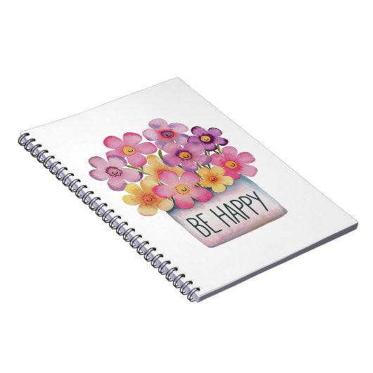 Seien Sie glücklich Notizblock (Rechte Seite)