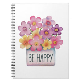 Seien Sie glücklich Notizblock