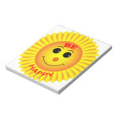 Seien Sie glücklich Notizblock (Rotiert)