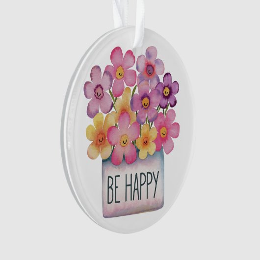 Seien Sie glücklich Ornament (Vorderseite)