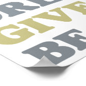 Seien Sie glücklich Poster (Ecke)