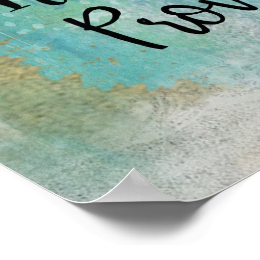 Seien Sie glücklich Poster (Ecke)