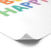 Seien Sie glücklich Poster (Ecke)