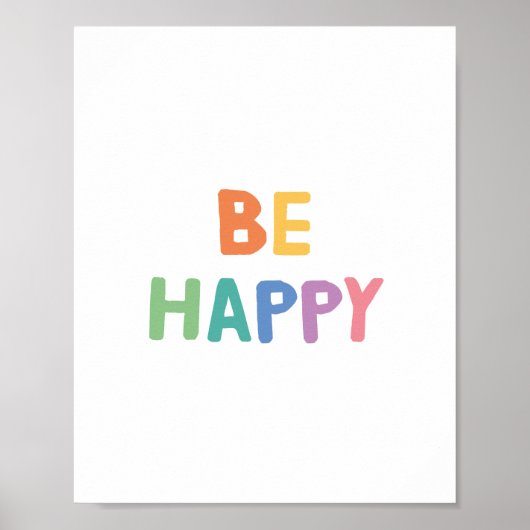 Seien Sie glücklich Poster (Vorne)