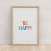 Seien Sie glücklich Poster