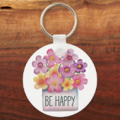 Seien Sie glücklich Schlüsselanhänger (Vorderseite)