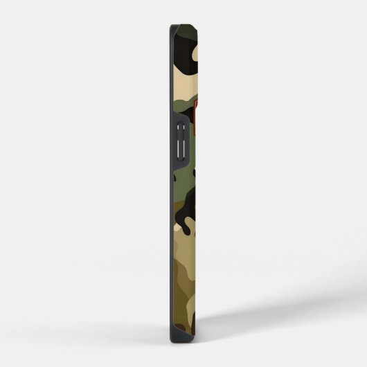 Seien Sie glücklich, seien Sie sich selbst - milit iPhone Hülle (Rechte Seite)