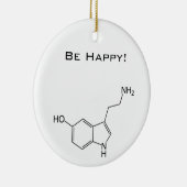 Seien Sie glücklich! Serotonin Keramik Ornament (Rechts)