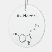 Seien Sie glücklich! Serotonin Keramik Ornament (Links)