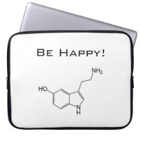 Seien Sie glücklich! Serotonin-Laptop-Hülse