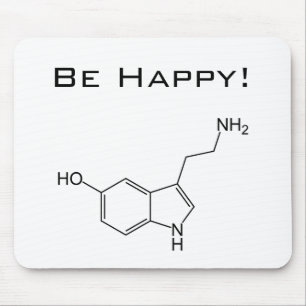 Seien Sie glücklich! Serotonin Mousepad