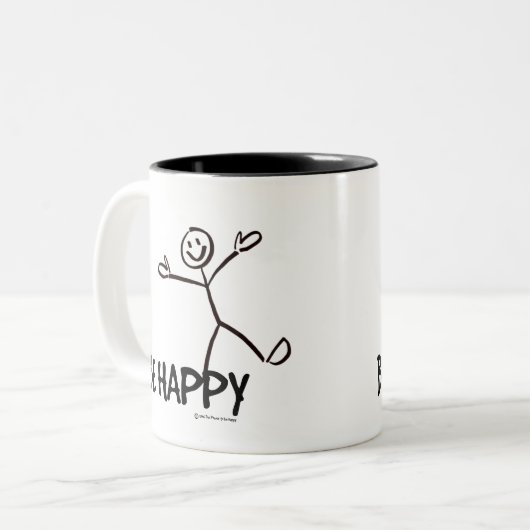 SEIEN SIE GLÜCKLICH TASSE (Vorderseite Links)