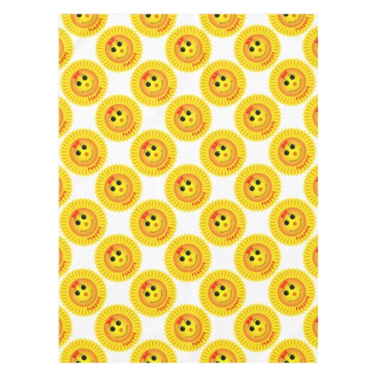 Seien Sie glücklich Tischdecke (Vorderseite)