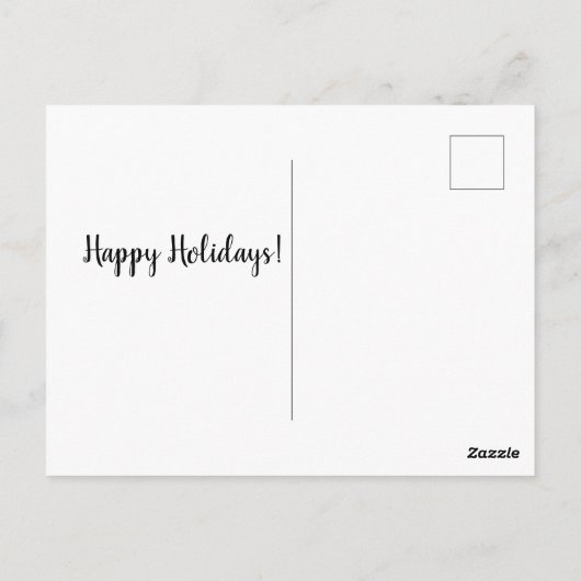 Seien Sie glücklich, wenn Sie positiv festlich sei Postkarte (Rückseite)