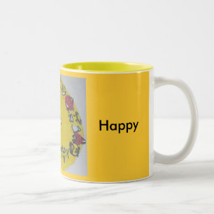 Seien Sie glücklich Zweifarbige Tasse