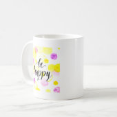 Seien Sie glückliche 2 Kaffeetasse (Vorderseite Links)