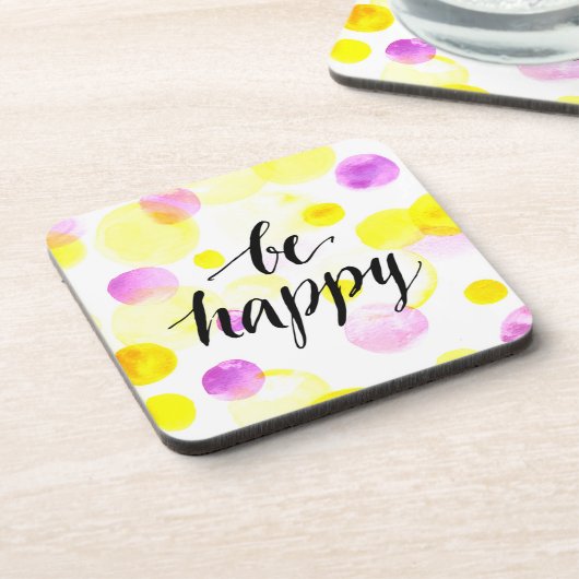 Seien Sie glückliche 2 Untersetzer (Linke Seite)