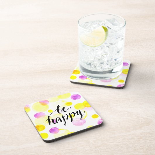 Seien Sie glückliche 2 Untersetzer (Rechte Seite)