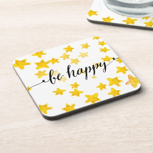 Seien Sie glückliche 3 Untersetzer (Linke Seite)