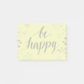 Seien Sie glückliche 5 Post-it Klebezettel (Vorderseite)
