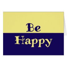 Seien Sie glückliche Blankkarten (Butter Yellow &