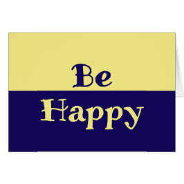 Seien Sie glückliche Blankkarten (Butter Yellow & 