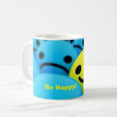 Seien Sie glücklicher Becher Kaffeetasse (Vorderseite Links)