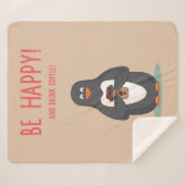 Seien Sie glücklicher und Getränk-Kaffee Sherpadecke (Vorderseite (Horizontal))