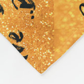 Seien Sie - Gold tapfer Fleecedecke (Ecke)