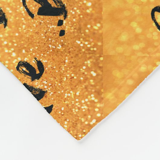 Seien Sie - Gold tapfer Fleecedecke (Ecke)