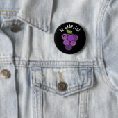 Seien Sie grapeful positive Traube Pun Dark BG Button (Beispiel)