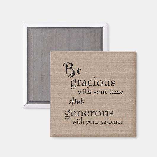 Seien Sie graziös Magnet (Vorderseite/Rückseite)