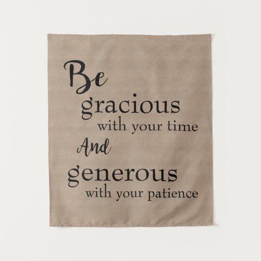 Seien Sie graziös Wandteppich (Vorderseite)