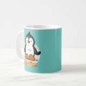 Seien Sie grenzenlos Kawaii Funny Penguin Doing Yo Kaffeetasse (Vorderseite Links)