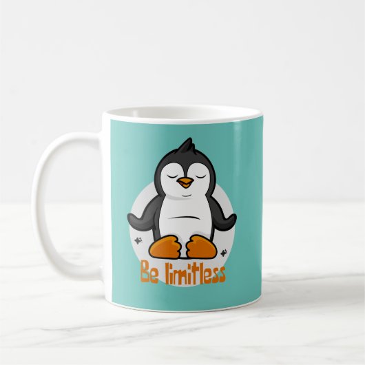 Seien Sie grenzenlos Kawaii Funny Penguin Doing Yo Kaffeetasse (Links)