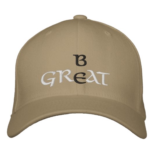 Seien Sie groß bestickte Cap Baseballkappe (Vorderseite)
