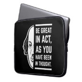 Seien Sie großartig in der Tat Shakespeare dieses Laptopschutzhülle (Vorderseite Links)