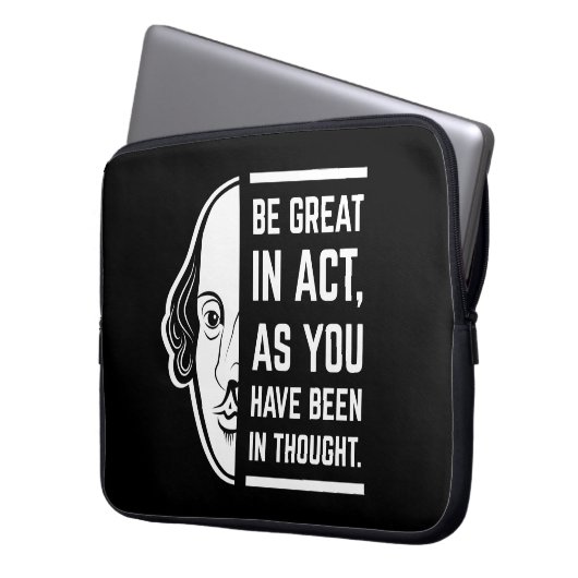 Seien Sie großartig in der Tat Shakespeare dieses Laptopschutzhülle (Vorderseite Links)
