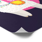 Seien Sie größer heute Funny Llama trägt Sonnenbri Poster (Ecke)