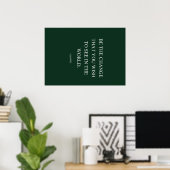 Seien Sie grün Poster (Heimbüro)