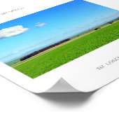 Seien Sie Grüne Weingärtnerei Landschaftsposter Poster (Ecke)