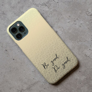 Seien Sie gut Do good Leaf Blume Muster Gold Braun Case-Mate iPhone 14 Hülle