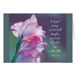 Seien Sie gut Gladiolus Parakaleo Note Karte