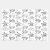 Seien Sie gut, wenn Sie Papierblätter einpacken Geschenkpapier Set (Vorderseite 2)