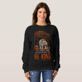 Seien Sie gütiger Baum Elephant Orange Leukemia Aw Sweatshirt (Vorne ganz)